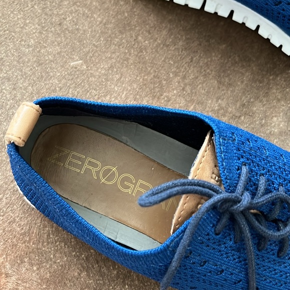 Cole Haan 4.ZERØGRAND Stitchlite Oxfords Comfort Knit Limoges Marine Blue - Picture 4 of 10
